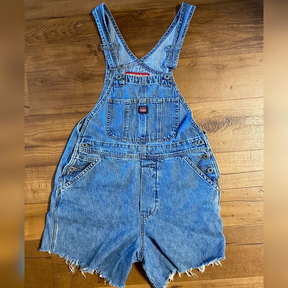 vintage Union Bay cropped overalls